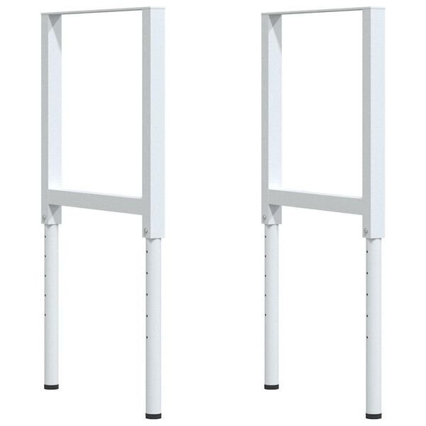 πάγκος εργασίας vidaXL 80x60x(71,5-98) cm Μασίφ Ξύλο Δρυς