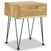 vidaXL &Kappa;&omicron;&mu;&omicron;&delta;ί&nu;&omicron; 40 x 30 x 50 &epsilon;&kappa;. &alpha;&pi;ό &Mu;&alpha;&sigma;ί&phi; &Xi;ύ&lambda;&omicron; Teak