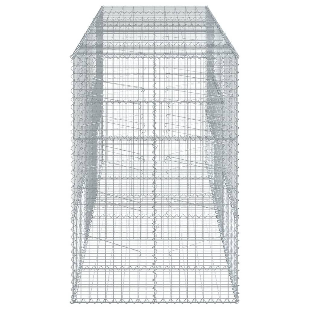 vidaXL Συρματοκιβώτιο με Κάλυμμα 300x100x150εκ από Γαλβανισμένο Χάλυβα