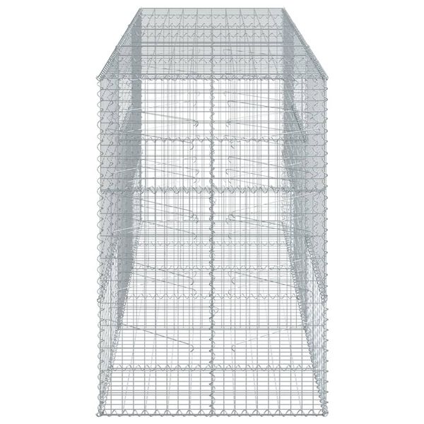 vidaXL Συρματοκιβώτιο με Κάλυμμα 300x100x150εκ από Γαλβανισμένο Χάλυβα