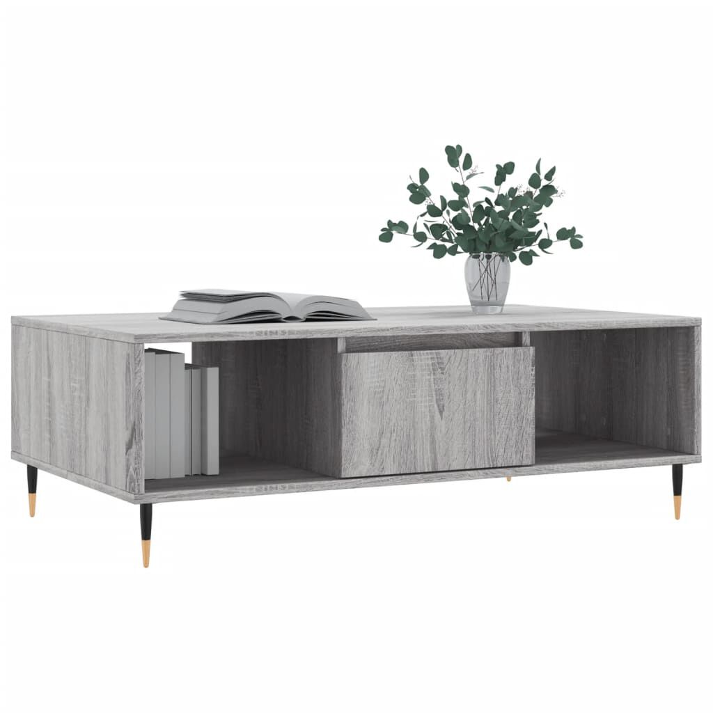 vidaXL Τραπεζάκι Σαλονιού Γκρι Sonoma 104x60x35 εκ. Επεξεργασμένο Ξύλο