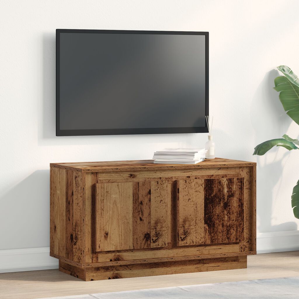 vidaXL Κονσόλα Τηλεόρασης Παλιού Ξύλου 80x35x45 εκ. Κατασκευασμένο Ξύλο