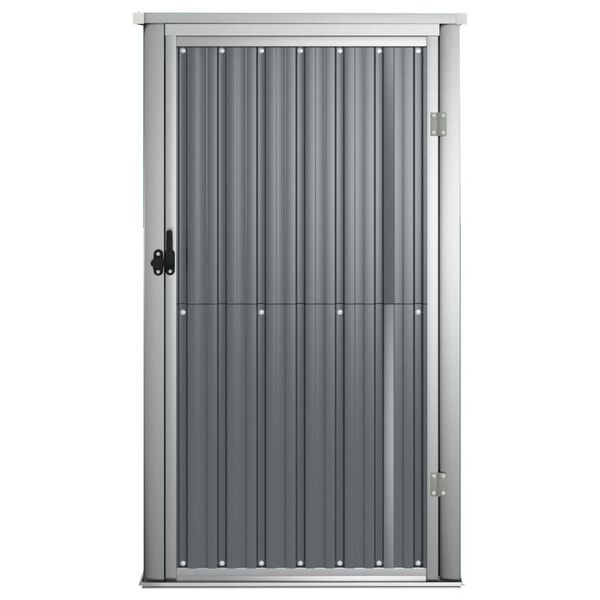 vidaXL Αποθήκη Εργαλείων Κήπου Γκρι 88x89x161 εκ. Γαλβαν. Ατσάλι