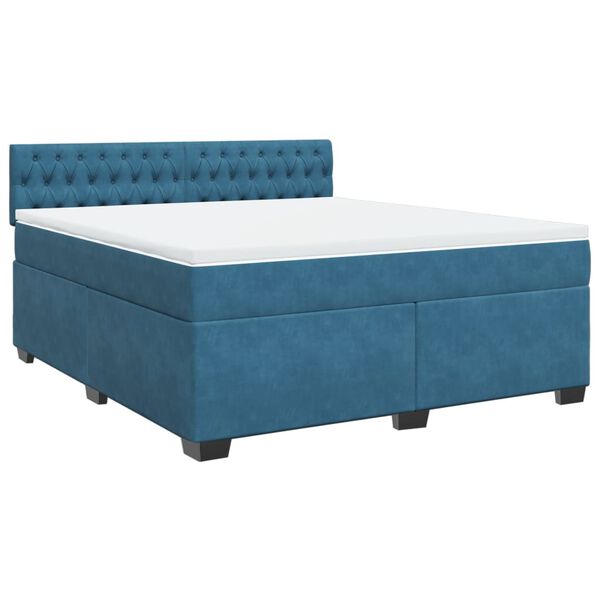 vidaXL &Kappa;&rho;&epsilon;&beta;ά&tau;&iota; Boxspring &mu;&epsilon; &Sigma;&tau;&rho;ώ&mu;&alpha; &Mu;&pi;&lambda;&epsilon; 180x200 &epsilon;&kappa;. &Beta;&epsilon;&lambda;&omicron;ύ&delta;&iota;&nu;&omicron;
