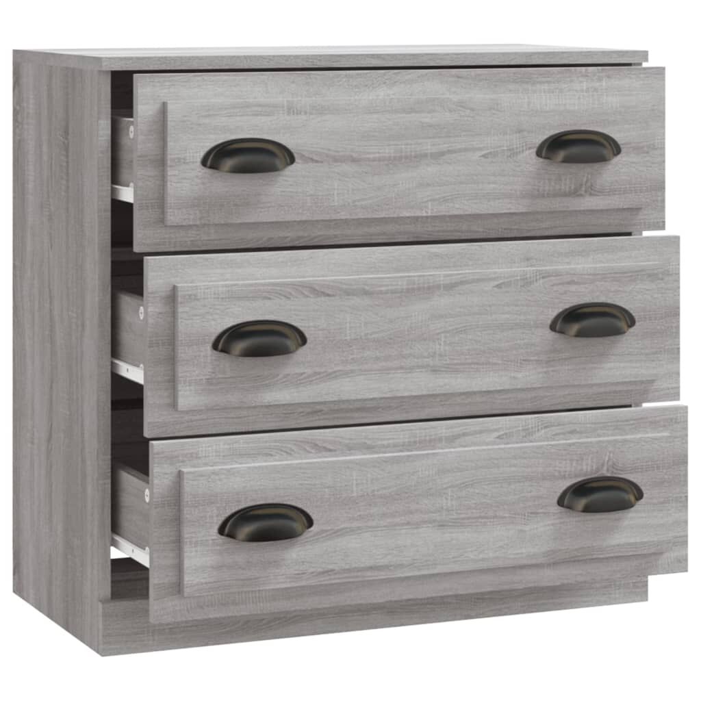 vidaXL Μπουφές Γκρι Sonoma 70x35,5x67,5 εκ. από Επεξεργασμένο Ξύλο