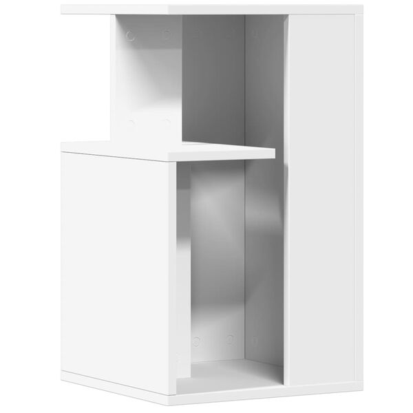 vidaXL Τραπέζι Βοηθητικό Λευκό 35x35x60 εκ. από Επεξεργασμένο Ξύλο