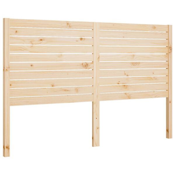 vidaXL Κεφαλάρι Κρεβατιού 141 x 4 x 100 εκ. από Μασίφ Ξύλο Πεύκου