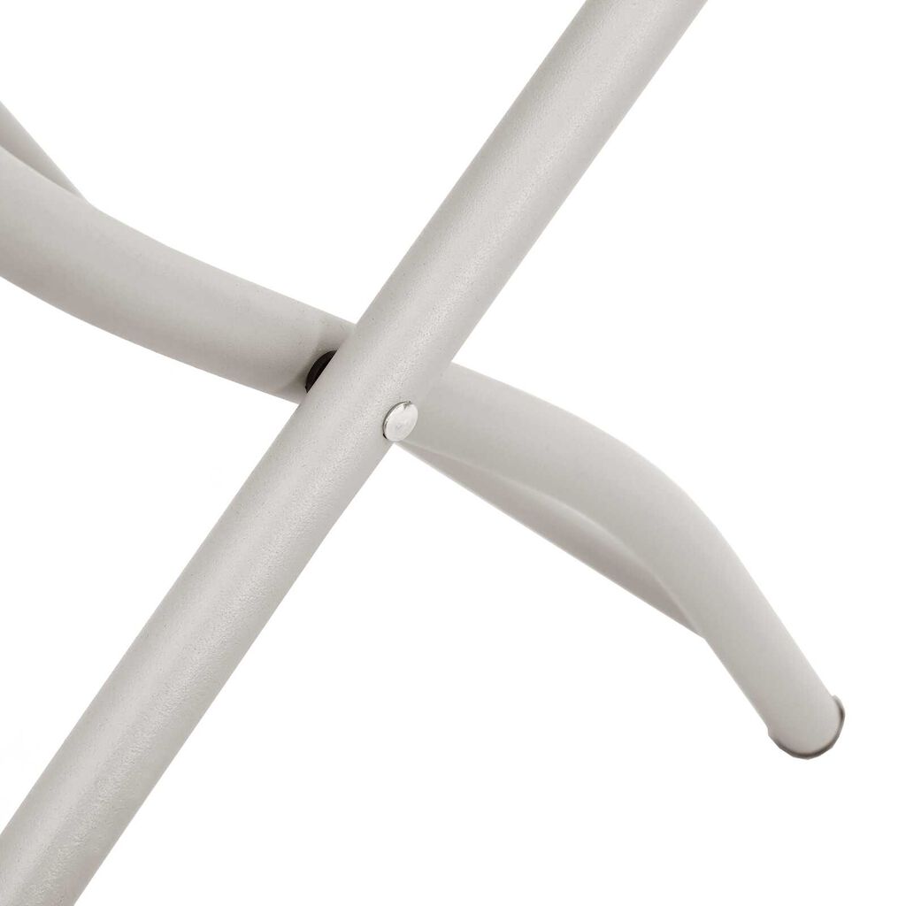 vidaXL Πτυσσόμενες Καρέκλες Κήπου 2 τμχ Μπεζ 42x52x82 εκ Χάλυβας με Επίστρωση Πούδρας