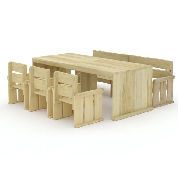 vidaXL &Sigma;&epsilon;&tau; &Tau;&rho;&alpha;&pi;&epsilon;&zeta;&alpha;&rho;ί&alpha;&sigmaf; &Kappa;ή&pi;&omicron;&upsilon; 5 &Tau;&epsilon;&mu;&alpha;&chi;ί&omega;&nu; &alpha;&pi;ό &Epsilon;&mu;&pi;&omicron;&tau;&iota;&sigma;&mu;έ&nu;&omicron; &Xi;ύ&lambda;&omicron; &Pi;&epsilon;ύ&kappa;&omicron;&upsilon;