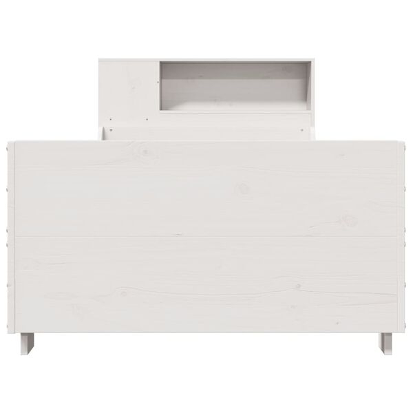 vidaXL Σκελετός Κρεβ. Χωρίς Στρώμα Λευκό 75x190 εκ Μασίφ Πεύκο