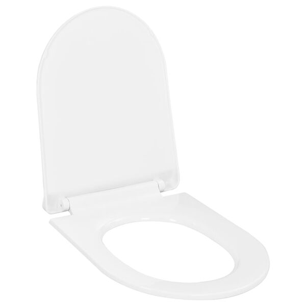vidaXL Κάλυμμα Λεκάνης με Soft Close & Quick Release Λευκό