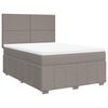 vidaXL &Kappa;&rho;&epsilon;&beta;ά&tau;&iota; Boxspring &mu;&epsilon; &Sigma;&tau;&rho;ώ&mu;&alpha; Taupe 160x200 &epsilon;&kappa;. &Upsilon;&phi;&alpha;&sigma;&mu;ά&tau;&iota;&nu;&omicron;