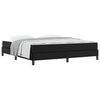 vidaXL Κρεβάτι με στρώμα Μαύρο 180 x 200 cm Τεχνητό δέρμα