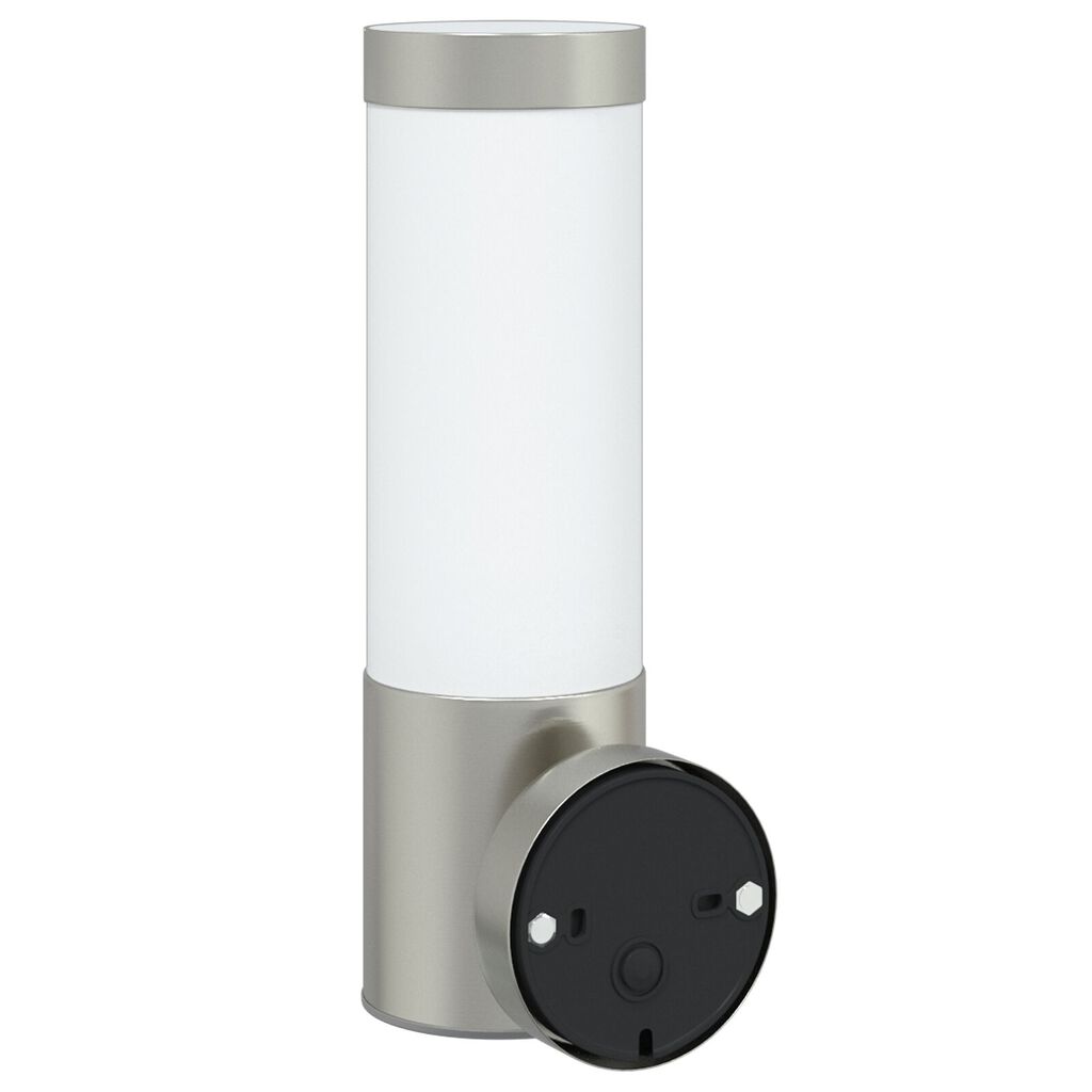 vidaXL Εξωτερικά Φωτιστικά Τοίχου 2 pcs Ασημί 12 x 7.5 x 27 εκ