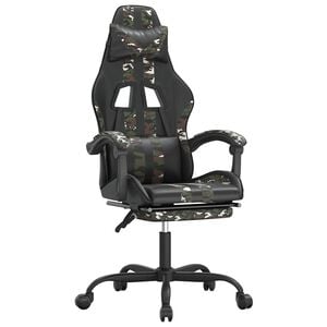 vidaXL &Kappa;&alpha;&rho;έ&kappa;&lambda;&alpha; Gaming &Mu;&alpha;&sigma;ά&zeta; &Upsilon;&pi;&omicron;&pi;ό&delta;&iota;&omicron; &Mu;&alpha;ύ&rho;&omicron;/&Pi;&alpha;&rho;&alpha;&lambda;&lambda;&alpha;&gamma;ή &Sigma;&upsilon;&nu;&theta;&epsilon;&tau;&iota;&kappa;ό &Delta;έ&rho;&mu;&alpha;