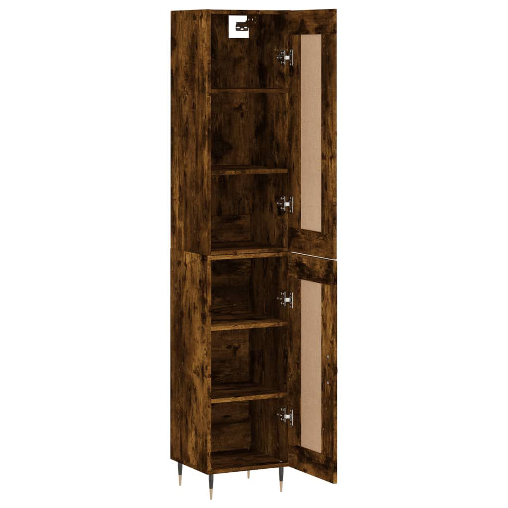 vidaXL Ντουλάπι Καπνιστή δρυς 34,5x34x180 εκ. από Επεξεργασμένο Ξύλο