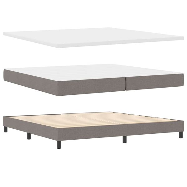 vidaXL &Kappa;&rho;&epsilon;&beta;ά&tau;&iota; &mu;&epsilon; &epsilon;&lambda;&alpha;&tau;ή&rho;&iota;&alpha; &mu;&epsilon; &sigma;&tau;&rho;ώ&mu;&alpha; Taupe 200 x 200 cm ύ&phi;&alpha;&sigma;&mu;&alpha;