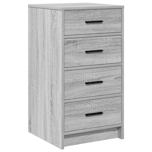 vidaXL Πλαϊνό γραφείο Γκρι sonoma 40 x 41 x 75 εκ Επεξεργασμένο ξύλο