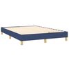 vidaXL Κρεβάτι Boxspring με Στρώμα Μπλε 140x190 εκ. Υφασμάτινο