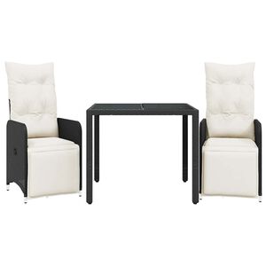 vidaXL &Sigma;&epsilon;&tau; &Epsilon;&pi;ί&pi;&lambda;&omega;&nu; Bistro &Kappa;ή&pi;&omicron;&upsilon; 3 &tau;&epsilon;&mu; &Mu;&alpha;ύ&rho;&omicron; &Sigma;&upsilon;&nu;&theta;&epsilon;&tau;. &Rho;&alpha;&tau;ά&nu; &mu;&epsilon; &Mu;&alpha;&xi;&iota;&lambda;ά&rho;&iota;&alpha;