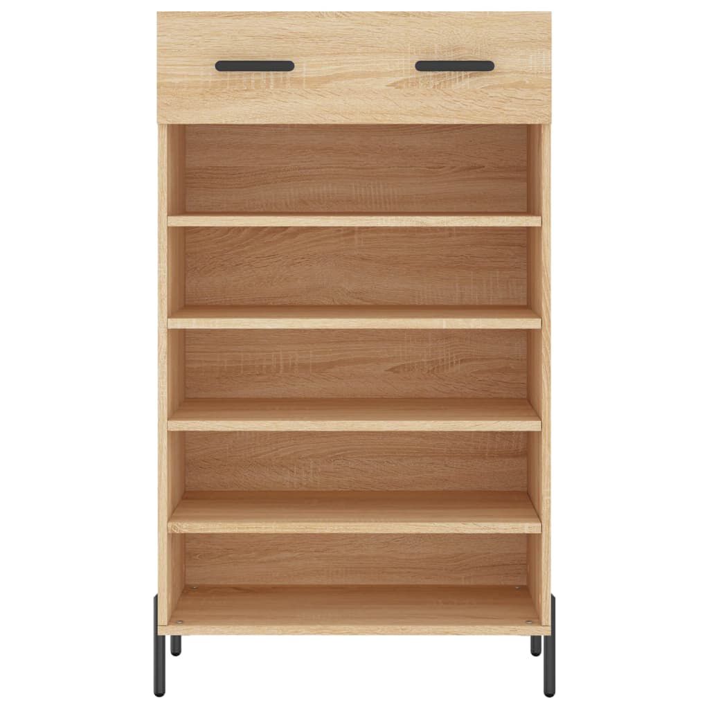 vidaXL Παπουτσοθήκη Sonoma Δρυς 60x35x105 εκ. από Επεξεργασμένο Ξύλο