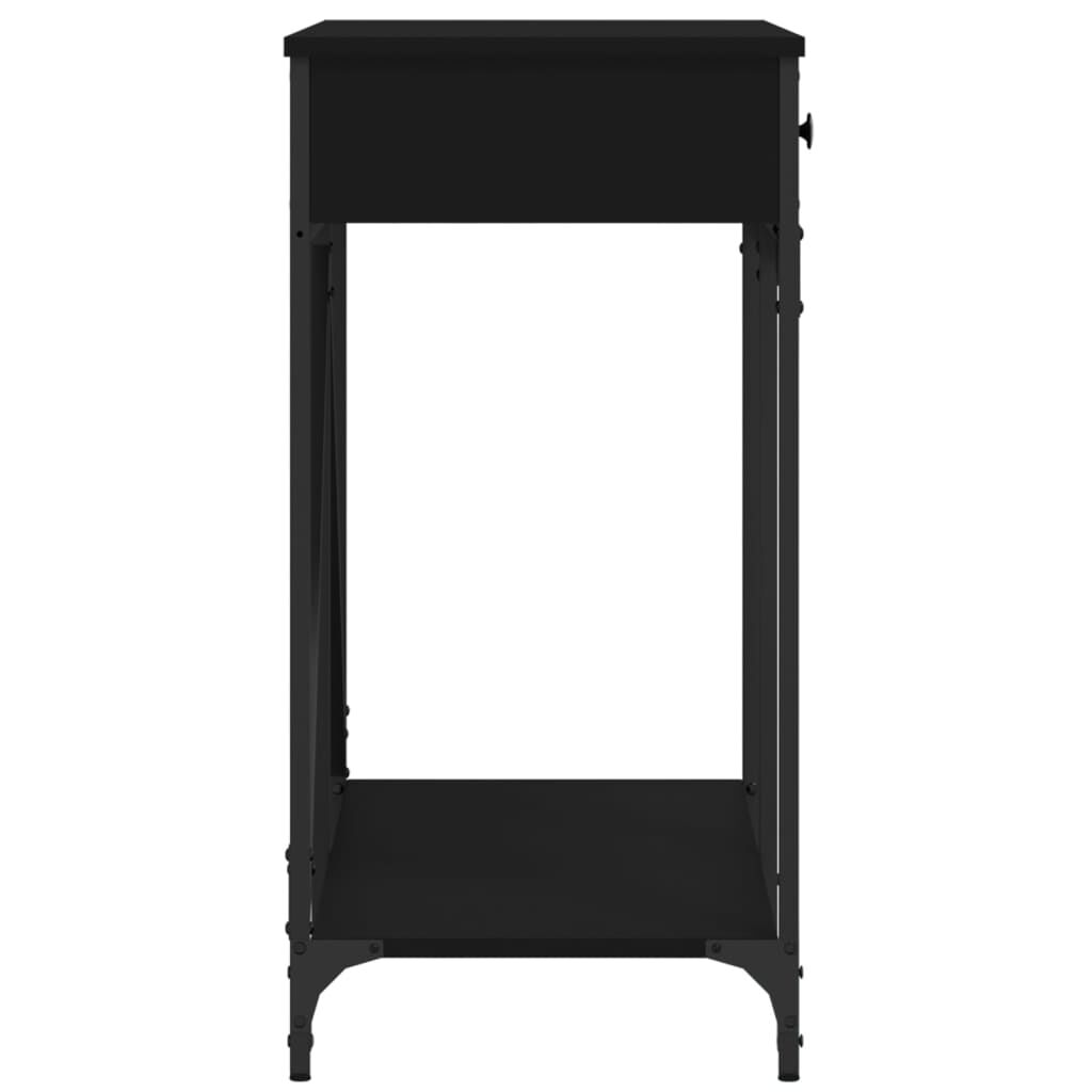 vidaXL Τραπέζι Κονσόλα Μαύρο 100 x 39 x 78,5 εκ. από Επεξεργ. Ξύλο