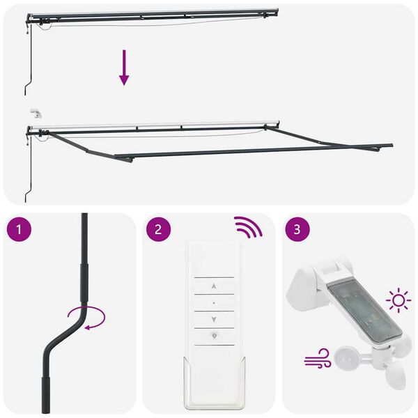 vidaXL Σκηνίτσα Αναδιπλούμενη with Ανοιχτό γκρι 400 x 350 εκ ύφασμα