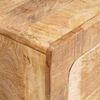vidaXL Τραπέζια άκρης με πόρτα Καφέ 40 x 32 x 46 εκ Μασίφ ξύλο μάνγκο