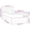 vidaXL &Kappa;&rho;&epsilon;&beta;ά&tau;&iota; Boxspring &mu;&epsilon; &Sigma;&tau;&rho;ώ&mu;&alpha; & LED &Mu;&alpha;ύ&rho;&omicron; 80x200 &epsilon;&kappa;. &Beta;&epsilon;&lambda;&omicron;ύ&delta;&iota;&nu;&omicron;