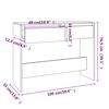 vidaXL Τραπέζι Κονσόλα Sonoma Δρυς 100x35x76,5 εκ. Επεξεργασμένο Ξύλο