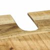 vidaXL Σετ Επίπλων Μπάνιου με αποθήκευση 2 pcs Καφέ Στερεό ξύλο μάνγκο