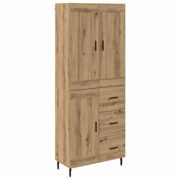 vidaXL Highboard &mu;&epsilon; &sigma;&upsilon;&rho;&tau;ά&rho;&iota; 2 pcs Artisan Oak &Epsilon;&pi;&epsilon;&xi;&epsilon;&rho;&gamma;&alpha;&sigma;&mu;έ&nu;&omicron; &xi;ύ&lambda;&omicron;