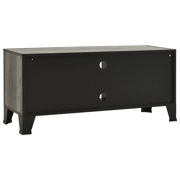 vidaXL Έπιπλο Τηλεόρασης Γκρι 105 x 36 x 47 εκ. Μέταλλο / MDF