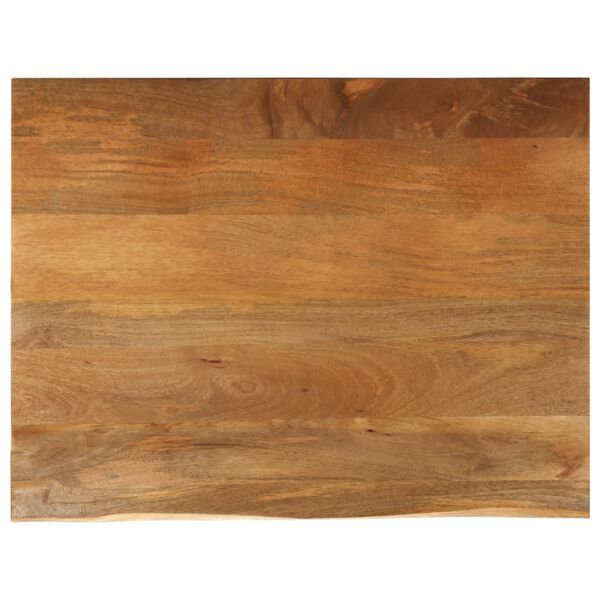 vidaXL Επιφάνεια Τραπεζιού 100x80x2,5 εκ. Live Edge Μασίφ Ξύλο Μάνγκο