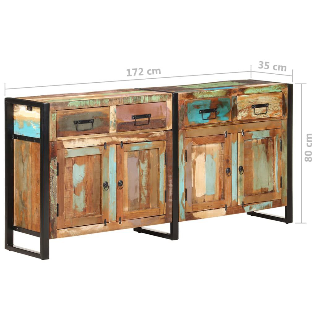 vidaXL Μπουφές 172 x 35 x 80 εκ. από Μασίφ Ανακυκλωμένο Ξύλο