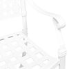 vidaXL Καρέκλα Κήπου 2 pcs Λευκό 55 x 56.5 x 91εκ Αλουμίνιο