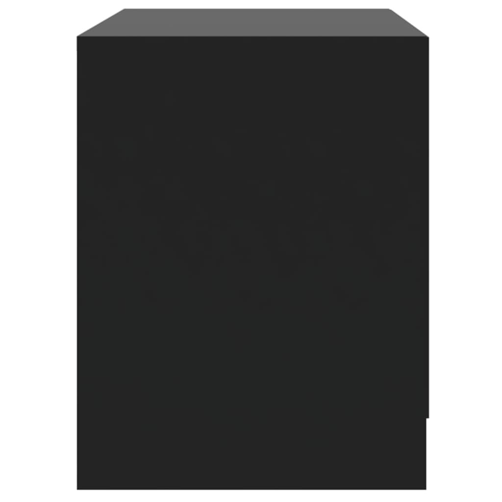 vidaXL Κομοδίνο Μαύρο 45 x 34,5 x 44,5 εκ. από Μοριοσανίδα