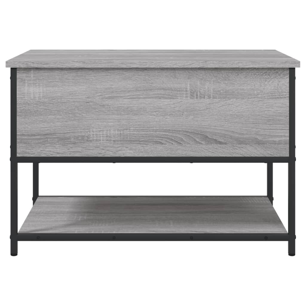 vidaXL Παγκάκι Αποθήκευσης Γκρι Sonoma 70x42,5x47εκ Επεξεργασμένο Ξύλο