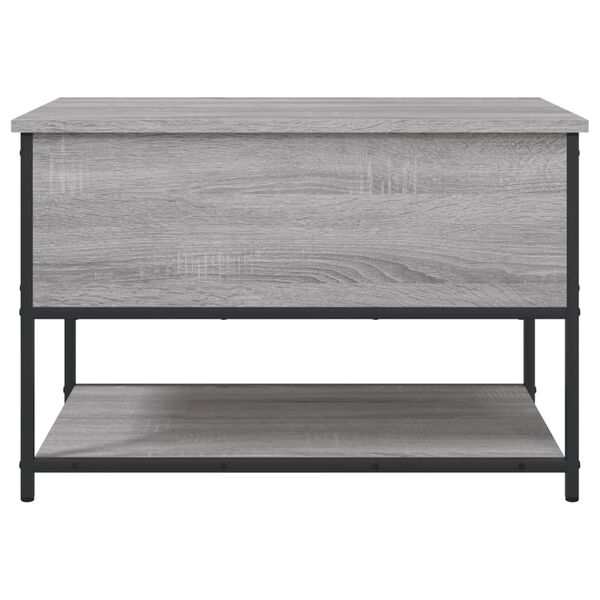 vidaXL Παγκάκι Αποθήκευσης Γκρι Sonoma 70x42,5x47εκ Επεξεργασμένο Ξύλο