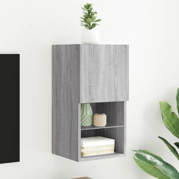 vidaXL Έ&pi;&iota;&pi;&lambda;&omicron; &Tau;&eta;&lambda;&epsilon;ό&rho;&alpha;&sigma;&eta;&sigmaf; &mu;&epsilon; LED &Gamma;&kappa;&rho;&iota; Sonoma 30,5x30x60 &epsilon;&kappa;.