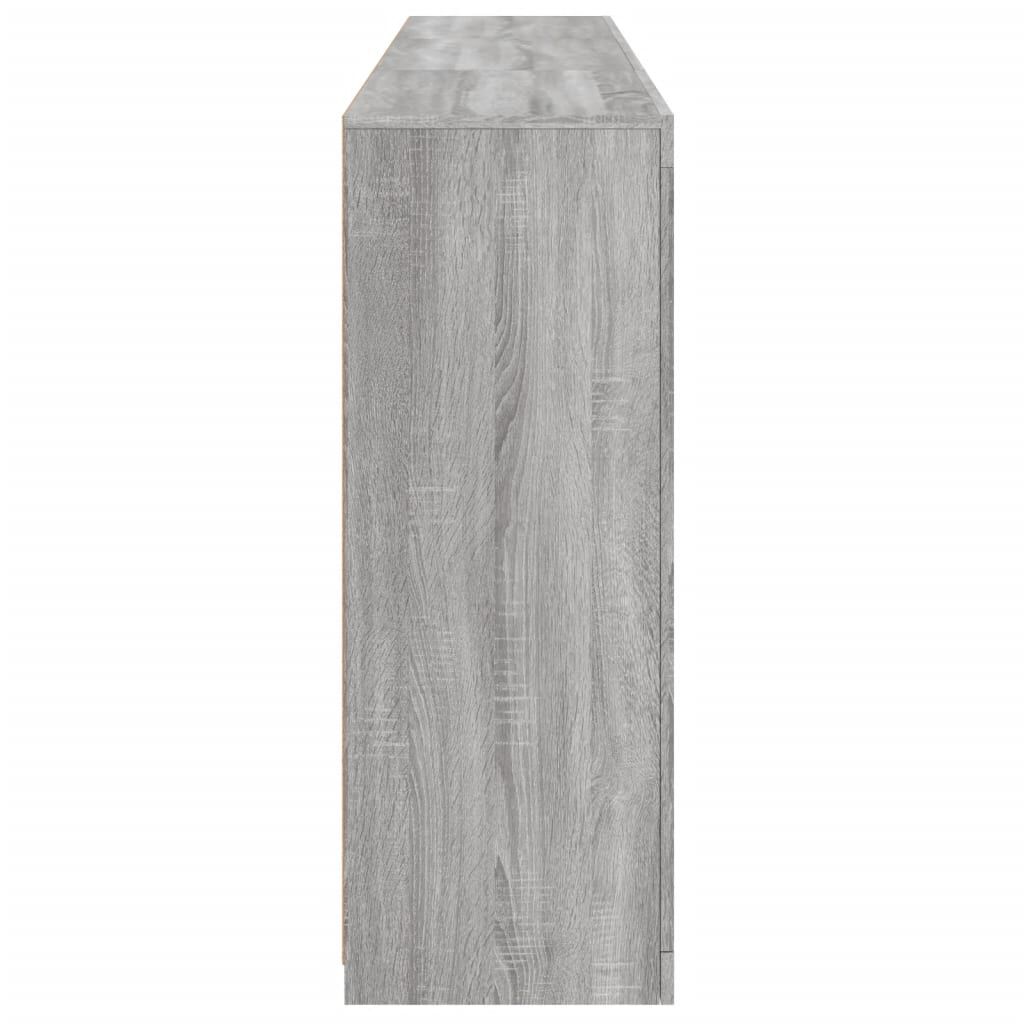 vidaXL Μπουφές με Φώτα LED Γκρι Sonoma 181,5 x 37 x 100 εκ.