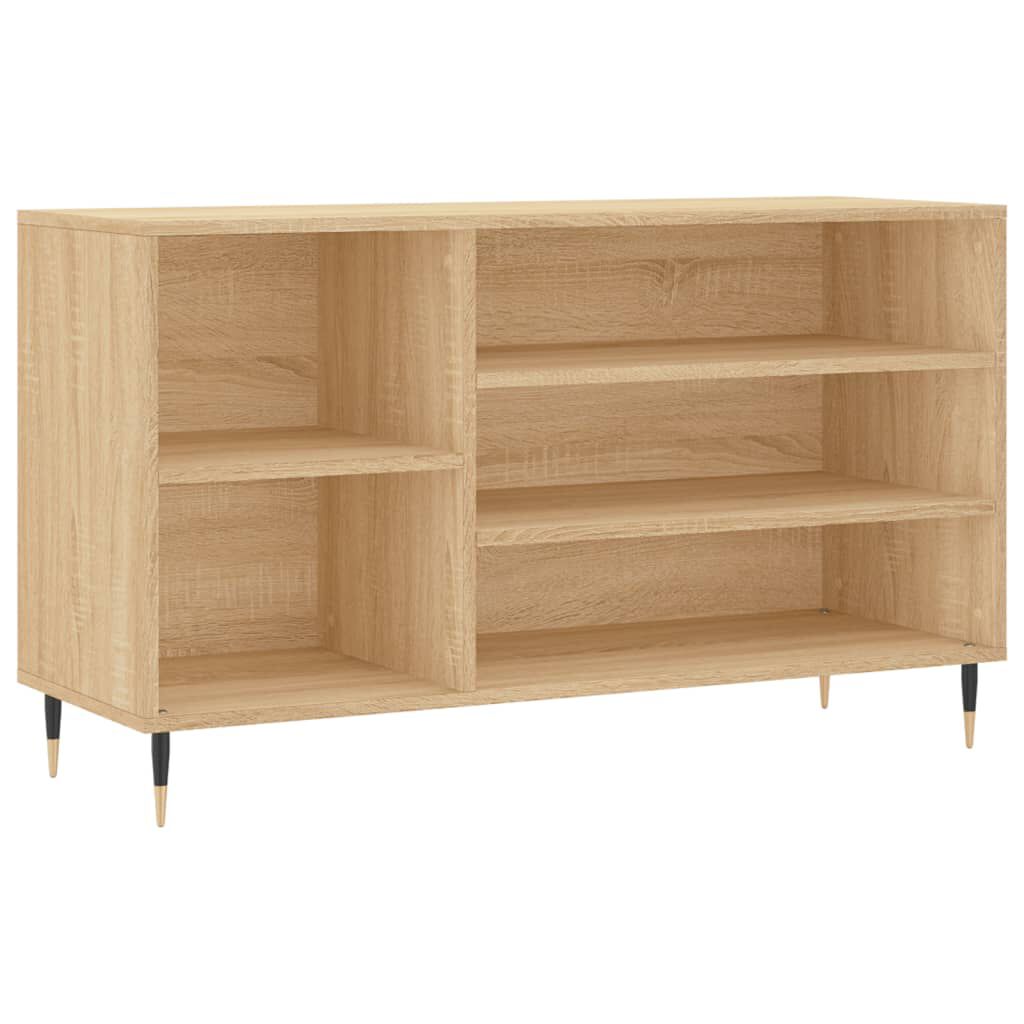 vidaXL Παπουτσοθήκη Sonoma Δρυς 102x36x60 εκ. από Επεξεργασμένο Ξύλο