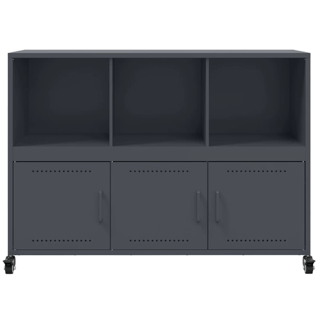 vidaXL Ντουλάπι Ανθρακί 100,5x39x72 εκ. από Χάλυβα