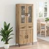 vidaXL Highboard &mu;&epsilon; &sigma;&upsilon;&rho;&tau;ά&rho;&iota; 2 pcs Artisan Oak &Epsilon;&pi;&epsilon;&xi;&epsilon;&rho;&gamma;&alpha;&sigma;&mu;έ&nu;&omicron; &xi;ύ&lambda;&omicron;