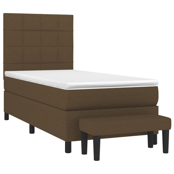 vidaXL &Kappa;&rho;&epsilon;&beta;ά&tau;&iota; Boxspring &mu;&epsilon; &Sigma;&tau;&rho;ώ&mu;&alpha; &Sigma;&kappa;&omicron;ύ&rho;&omicron; &Kappa;&alpha;&phi;έ 90x190 &epsilon;&kappa;. &Upsilon;&phi;&alpha;&sigma;&mu;ά&tau;&iota;&nu;&omicron;