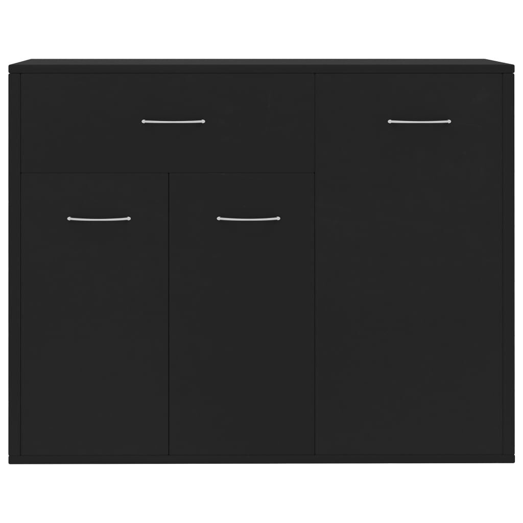 vidaXL Μπουφές Μαύρος 88 x 30 x 70 εκ. από Επεξ. Ξύλο
