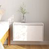 vidaXL Ντουλάπια Τοίχου 2 τεμ. Λευκά 60x30x35 εκ από Μασίφ Ξύλο Πεύκου