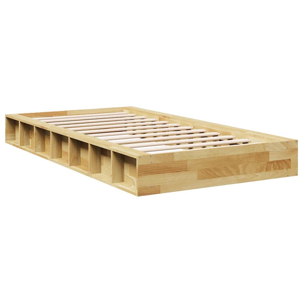 vidaXL Πλαίσιο κρεβατιού χωρίς στρώμα 80x200 cm μασίφ ξύλο δρυς
