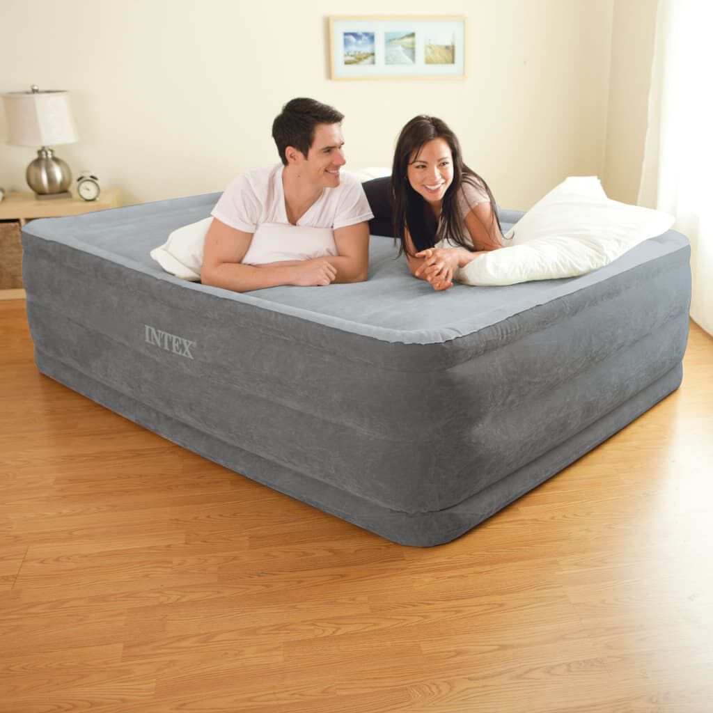 Intex Στρώμα Φουσκωτό Dura-Beam Deluxe Comfort Plush Διπλό 56 εκ.