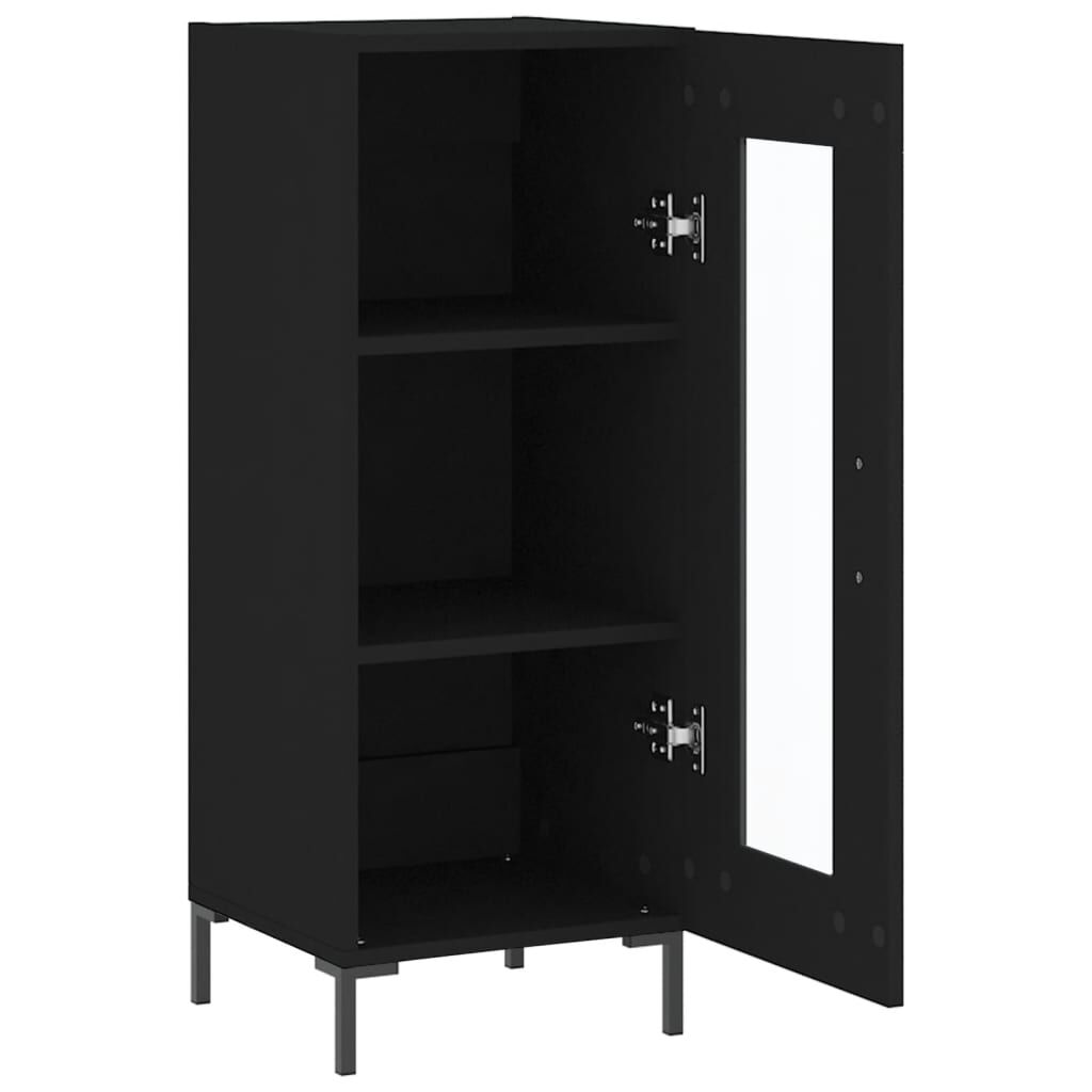 vidaXL Ντουλάπι Μαύρο 34,5 x 34 x 90 εκ. από Επεξεργασμένο Ξύλο